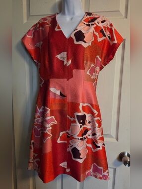 Natori Amaryllis Jacquard Mini Dress Size 8